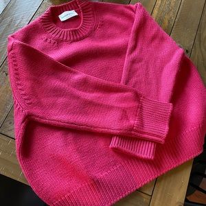 MANSUR GAVRIEL NEW WOOL OVERSIZED CREWNECK